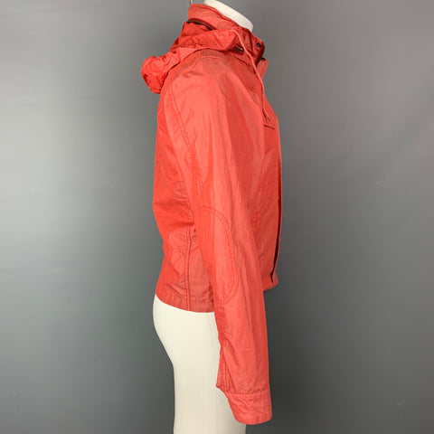 SPIEWAK Chaqueta cortavientos de mezcla de algodón roja talla S