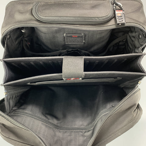 TUMI Black Nylon Canvas Roller Suitcase