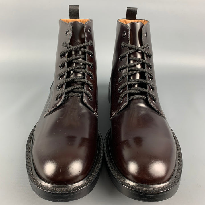 MARC JACOBS Size 12 Brown Leather Lace Up Ankle Boots