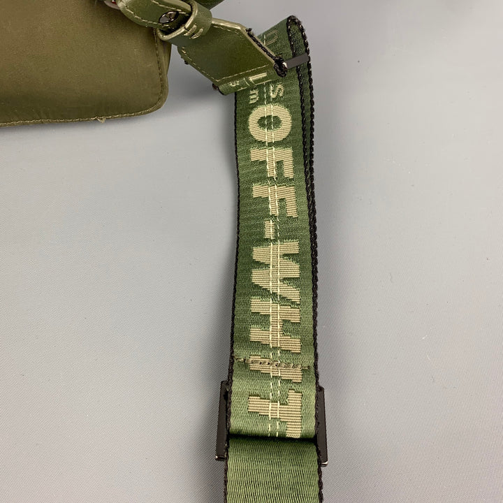 OFF-WHITE by VIRGIL ABLOH Riñonera de nailon verde oliva