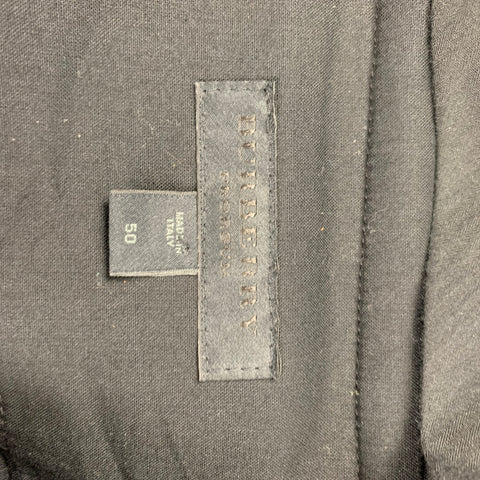 BURBERRY PRORSUM Size 34 Black Wool Button Fly Dress Pants