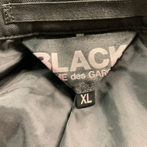 COMME des GARCONS Size XL Black Contrast Stitch Polyester Jacket