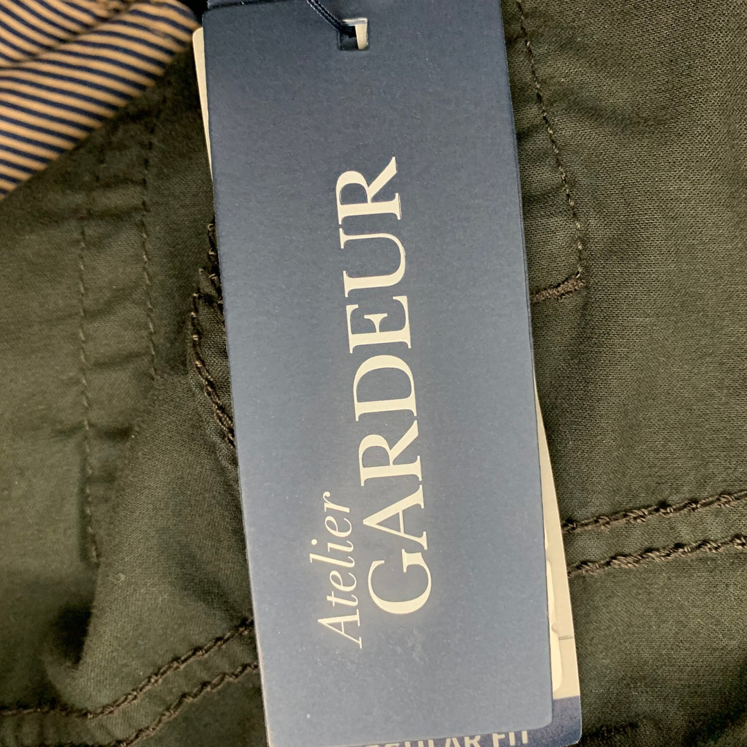 GARDEUR Nevio 2 Size 36 Black Cotton Jean Cut Casual Pants