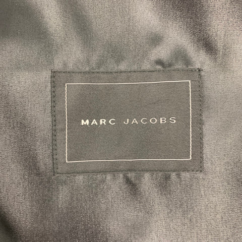 MARC JACOBS Size XL Black Wool Buttoned Vest
