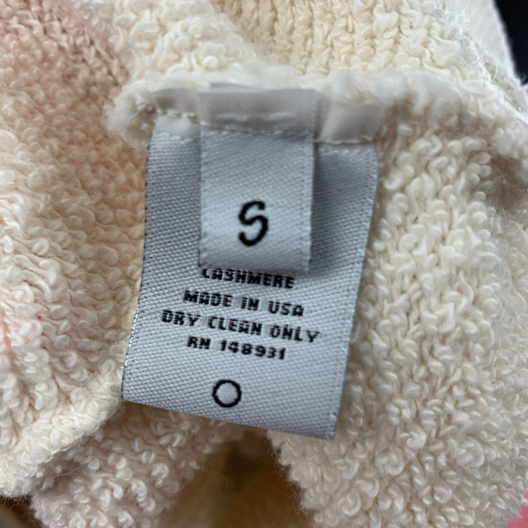 THE ELDER STATESMAN Size S Cream Multi-Color Tie Dye Hoodie Sweatshirt
