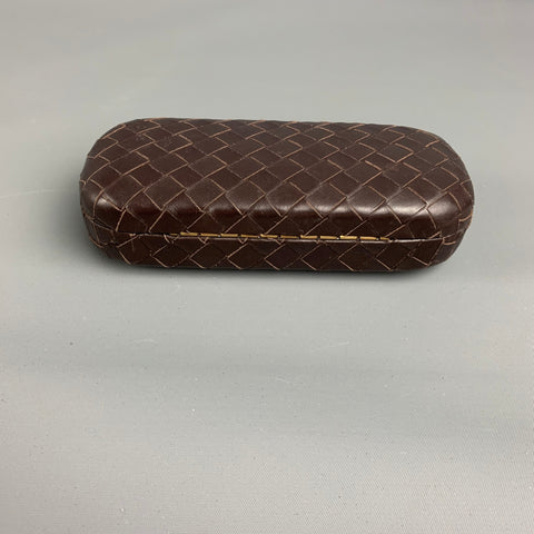 BOTTEGA VENETA Brown Woven Leather Eyewear