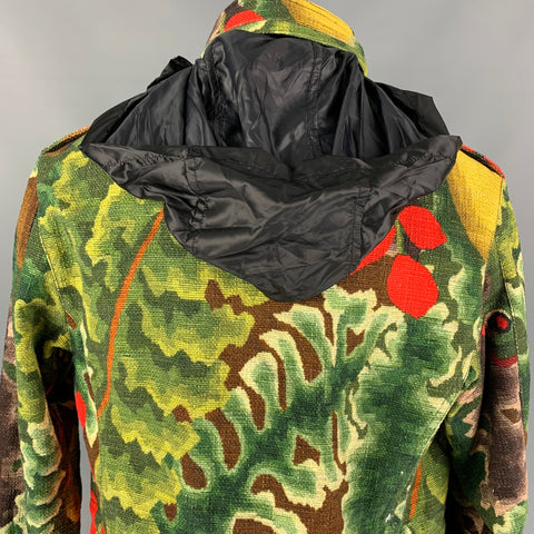 BUSCEMI Size 38 Multi-Color Camo Cotton Technical Tropical Jacket & Shorts