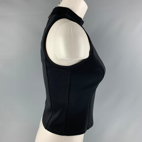 SACHIN &amp; BABI Talla 2 Negro Top casual de poliéster y elastano negro