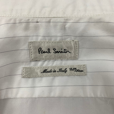 PAUL SMITH Size S White Cotton Short Sleeve Shirt
