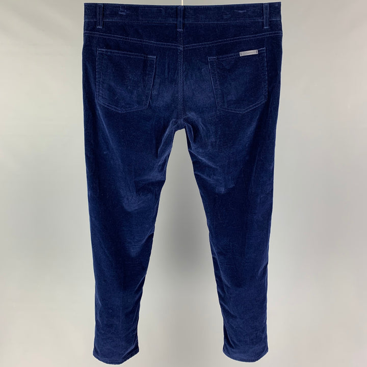 DOLCE & GABBANA Size 36 Navy Corduroy Cotton Jean Cut Casual Pants