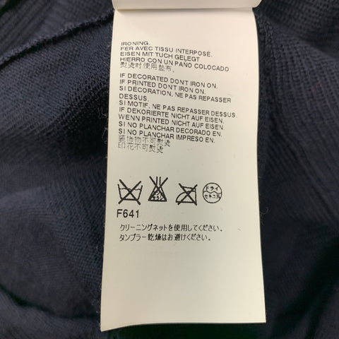 MAISON MARTIN MARGIELA Size M Navy Knit Wool Scoop Neck Pullover
