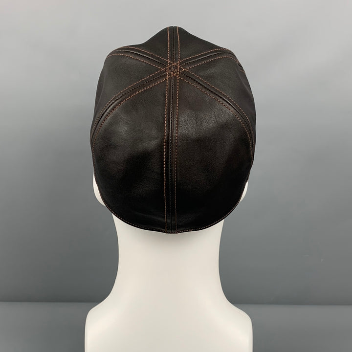 THE REAL MCCOY'S Size 7 1/2 Brown Horsehide Leather Hat