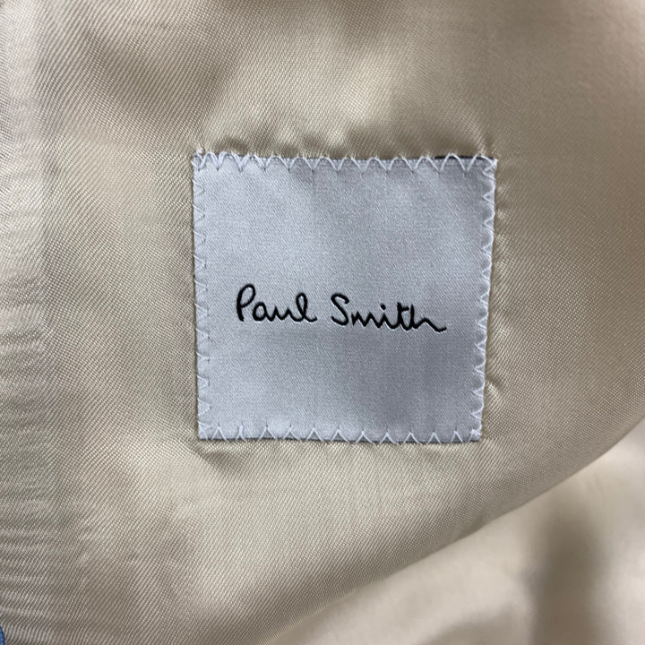 PAUL SMITH Size 42 Light Blue Wool Notch Lapel Regular Suit