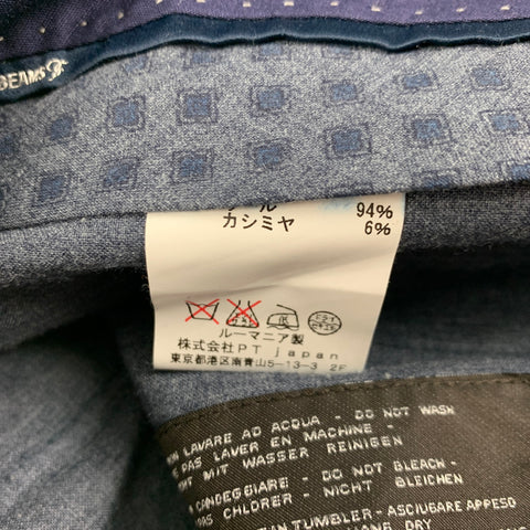 PT01 Size 28 Grey Wool Cashmere Flat Front Dress Pants