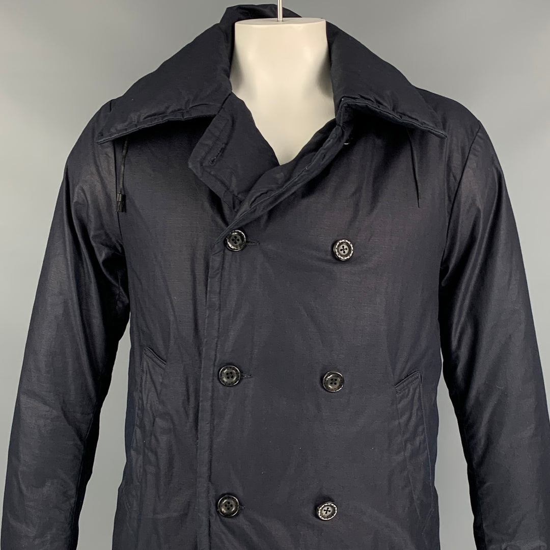 45rpm Size L Navy Cotton Down Fill Double Breasted Peacoat