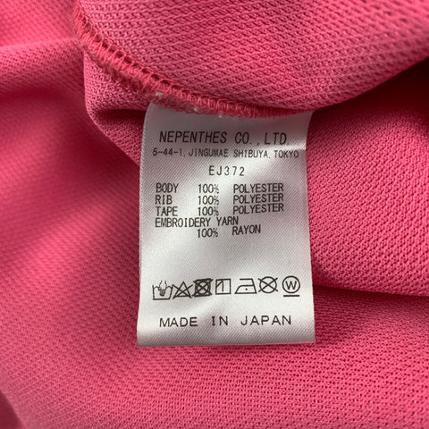 NEEDLES Size L Pink Silver Polyester Zip Up Track Jacket