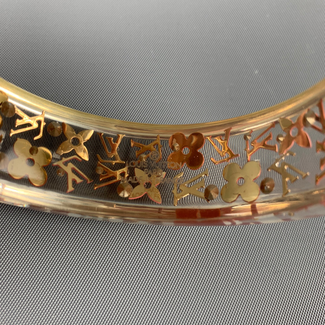 Pulsera de acetato con monograma transparente rosa de LOUIS VUITTON