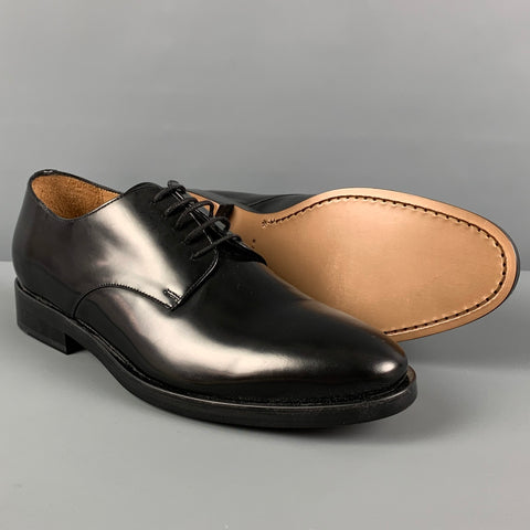 SANDRO Size 9 Black Leather Lace Up Shoes