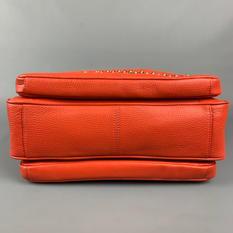 BODHI Red & Gold Quilted Leather Tote Handbag
