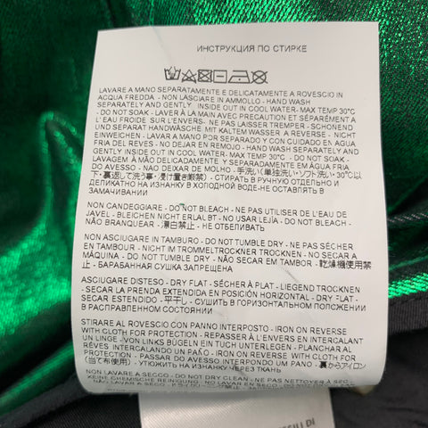 ETRO Size 38 Green Metallic Cotton Elastane Jean Cut Casual Pants