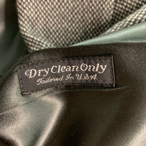 NORDSTROM Size M Black Grey Nailhead Wool Single Breasted Coat