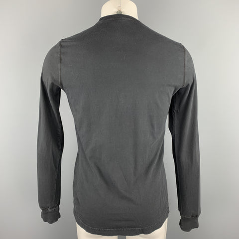 DSQUARED2 Size S Black Graphic Cotton Crew-Neck Pullover