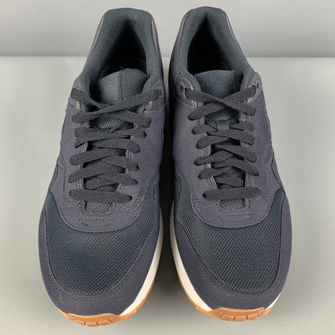 NIKE Size 10.5 Navy Mixed Materials Air Max 1 APC SP Sneakers