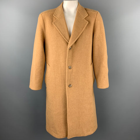 PENDLETON Size L Camel Virgin Wool Notch Lapel Coat