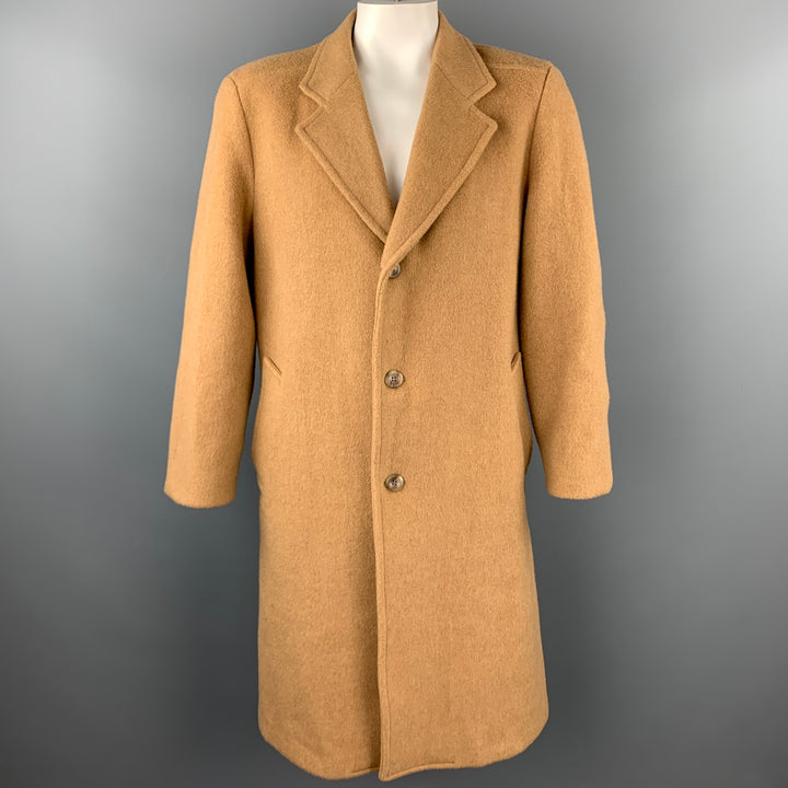 PENDLETON Size L Camel Virgin Wool Notch Lapel Coat