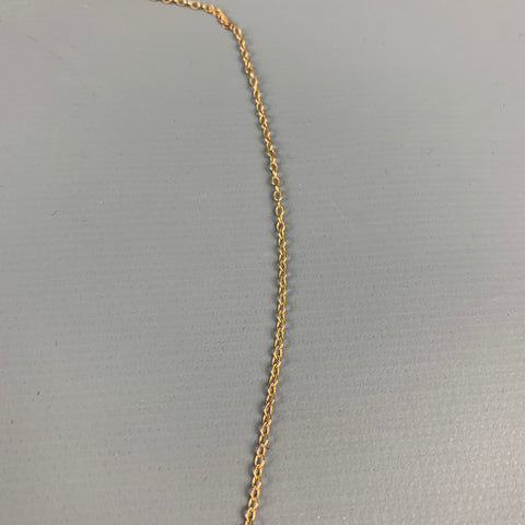 Collier VINTAGE Dent de Jade Vert Or 14K