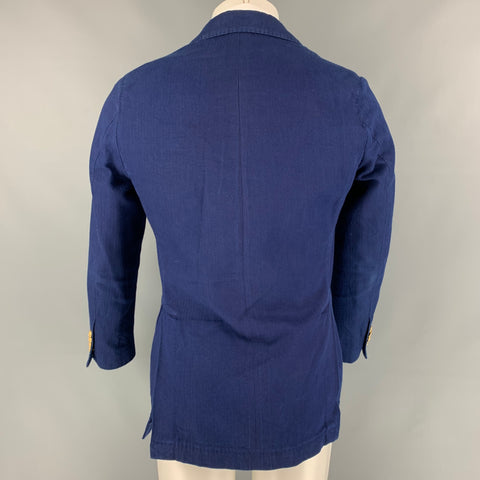 MEMORY'S Abrigo deportivo con un solo botón de algodón azul marino talla 36