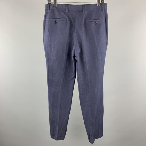 JOHN VARVATOS Size 30 x 30 Navy Cotton Tab Waist Casual Pants