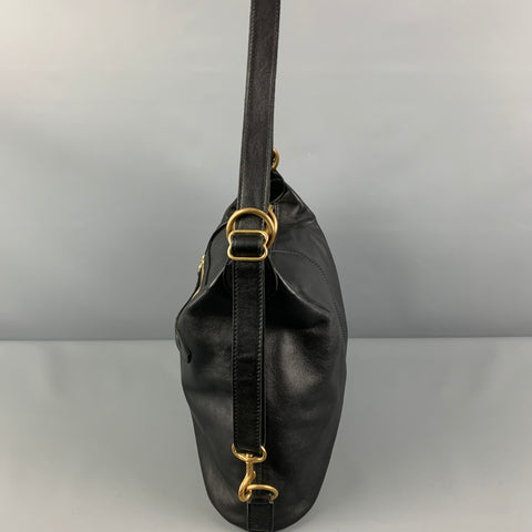 KENDALL CONRAD Black Leather Shoulder Handbag