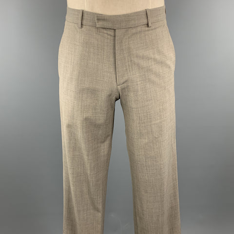 THEORY Size 38 Grey Solid Wool Notch Lapel 30 x 33 Suit