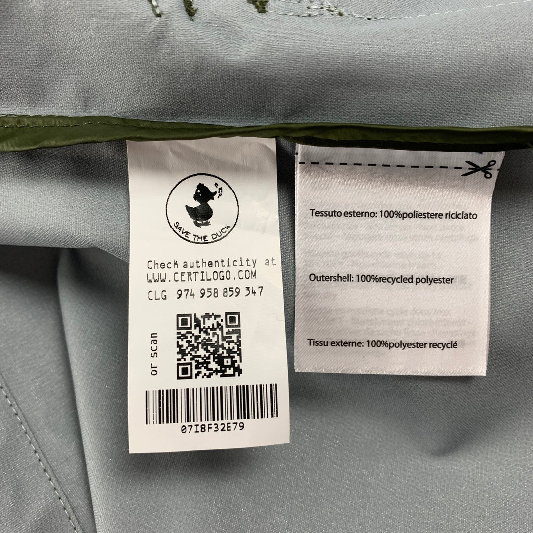 SAVE THE DUCK Pro-Tech  Size L Olive Polyester Parka Jacket
