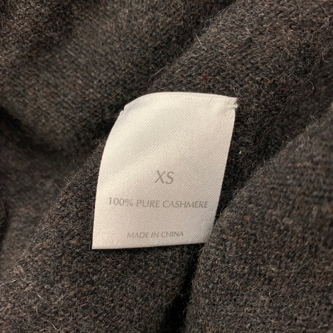 TSE Size XS Brown Cashmere Open Front Cardigan