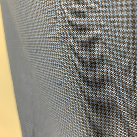 VALENTINO Size 42 Navy Black Houndstooth Wool Single Breasted Sport Coat