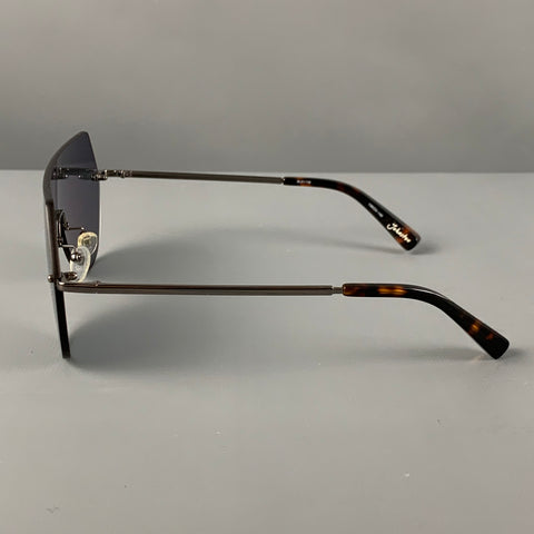 ELIZABETH and JAMES Silver Tortoise Shell Metal Sunglasses & Eyewear