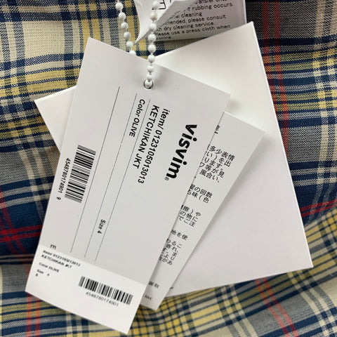 VISVIM Chaqueta Ketchikan con cremallera de algodón verde oliva talla L