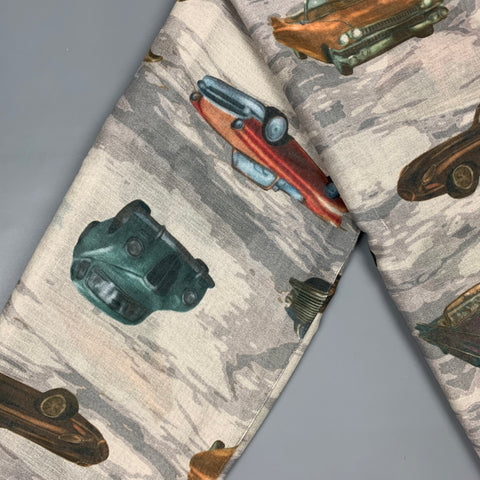Foulard imprimé voiture multicolore VINTAGE