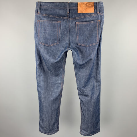 NAKED AND FAMOUS Weird Guy Size 31 Indigo Selvedge Denim Jeans