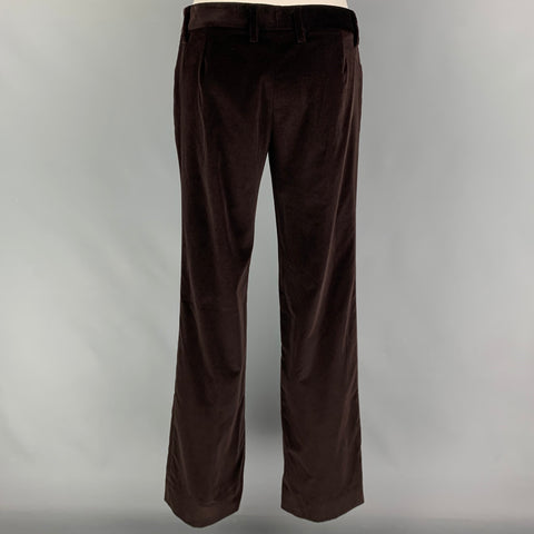 DOLCE & GABBANA Size 4 Brown Cotton Low Rise Dress Pants