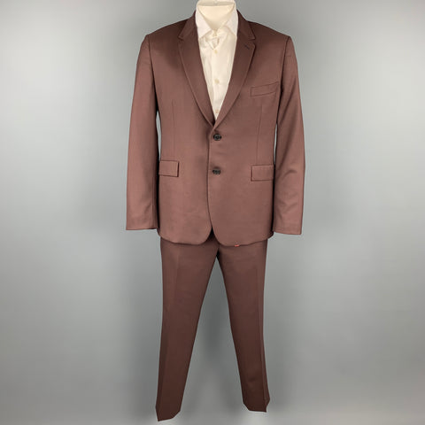 PAUL SMITH Kensington Fit Size 44 Brown Wool Notch Lapel Regular Suit