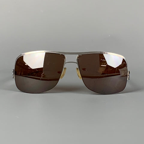 IC! BERLIN Silver Metal Prescription Sunglasses