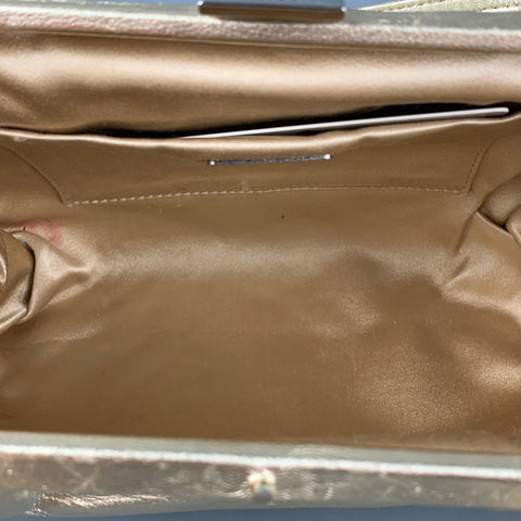 Vintage PRADA Gold Metallic Leather Mini Handbag