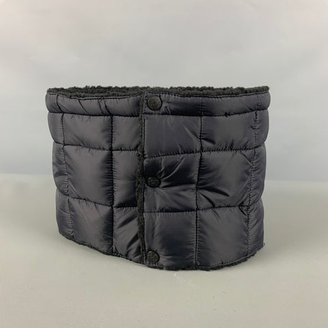 TAION Black Quilted Nylon Scarves