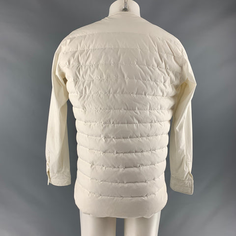 SASQUATCHfabrix Chaqueta de mezcla de algodón acolchada en color blanco roto talla XL