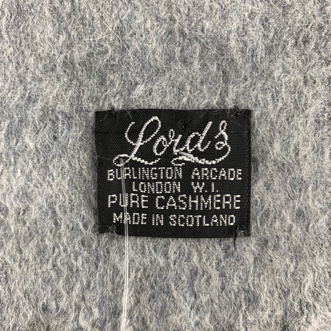 LORD Heather Gray Cashmere Fringe Scarf
