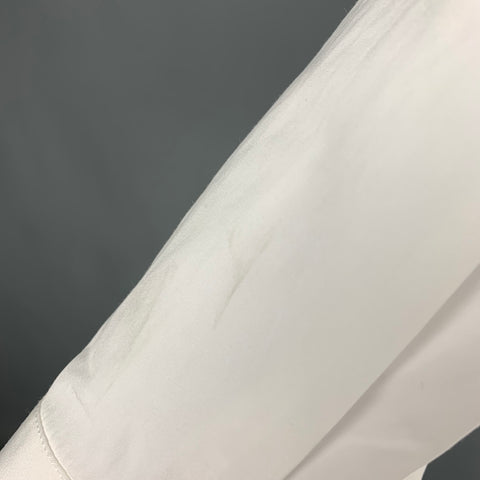 DSQUARED2 Size S White Cotton Tuxedo Long Sleeve Shirt