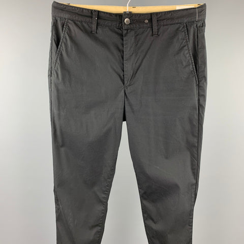 RAG & BONE Size 34 Black Cotton Blend Zip Fly Casual Pants